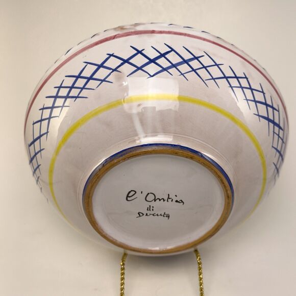 Deruta Italian Pottery Rooster Bowl Hand Painted Majolica Antico di Deruta - Picture 3 of 5